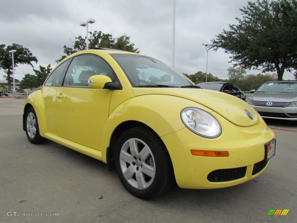 Sunflower Yellow 2007 Volkswagen New Beetle 2.5 Coupe Exterior Photo #55845620