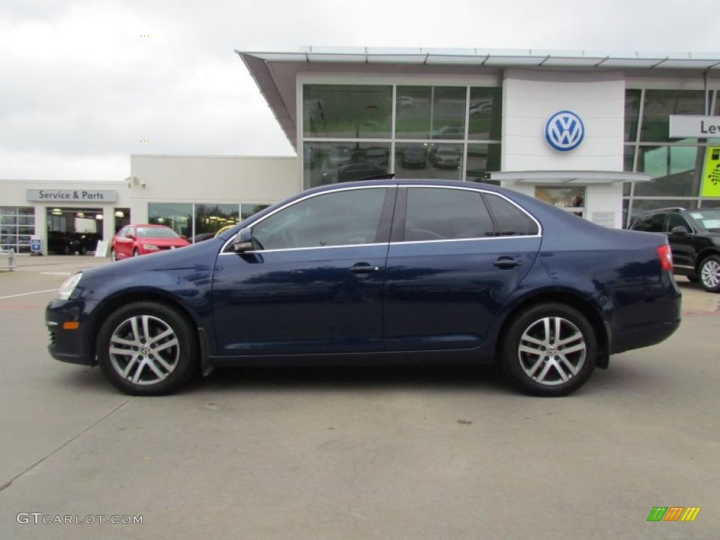 2006 Jetta TDI Sedan - Shadow Blue Metallic / Anthracite Black photo #2