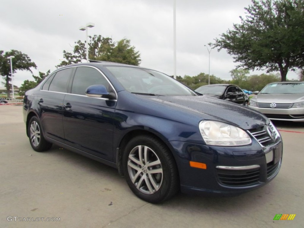 2006 Jetta TDI Sedan - Shadow Blue Metallic / Anthracite Black photo #7