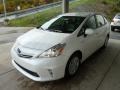 2012 Blizzard White Pearl Toyota Prius v Three Hybrid  photo #5