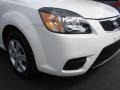 2010 Clear White Kia Rio LX Sedan  photo #2