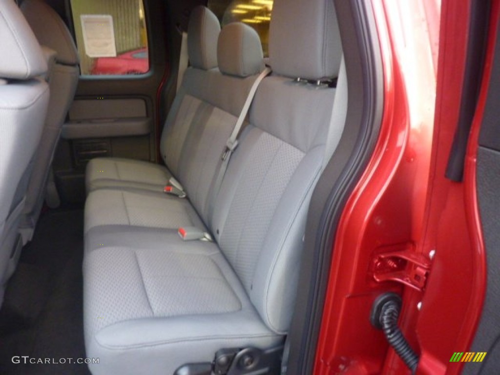 2011 F150 XLT SuperCab 4x4 - Red Candy Metallic / Steel Gray photo #11
