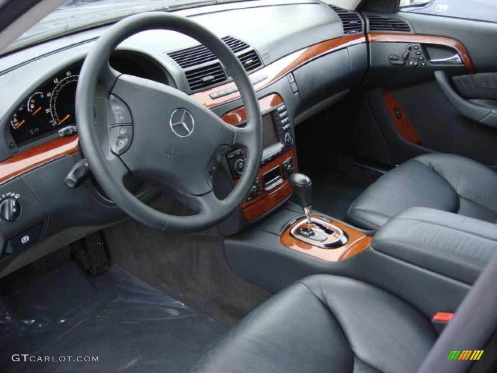 Black Interior 2004 Mercedes-Benz S 430 4Matic Sedan Photo #55849183
