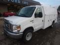 Oxford White - E Series Cutaway E350 Commercial Utility Truck Photo No. 8