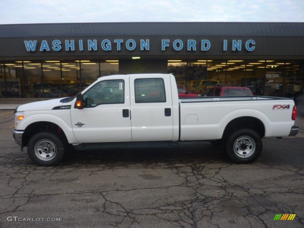 2012 F350 Super Duty XL Crew Cab 4x4 - Oxford White / Steel photo #1