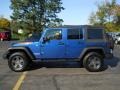 Deep Water Blue Pearl 2010 Jeep Wrangler Unlimited Mountain Edition 4x4 Exterior