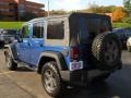 2010 Deep Water Blue Pearl Jeep Wrangler Unlimited Mountain Edition 4x4  photo #12