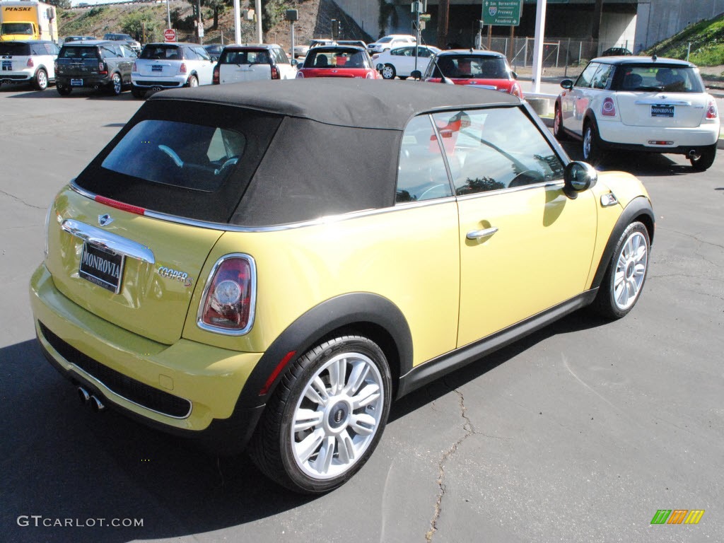 Interchange Yellow 2009 Mini Cooper S Convertible Exterior Photo #55850854