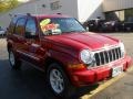 2005 Inferno Red Crystal Pearl Jeep Liberty Limited 4x4  photo #16