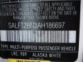 909: Alaska White 2010 Land Rover LR2 HSE Color Code