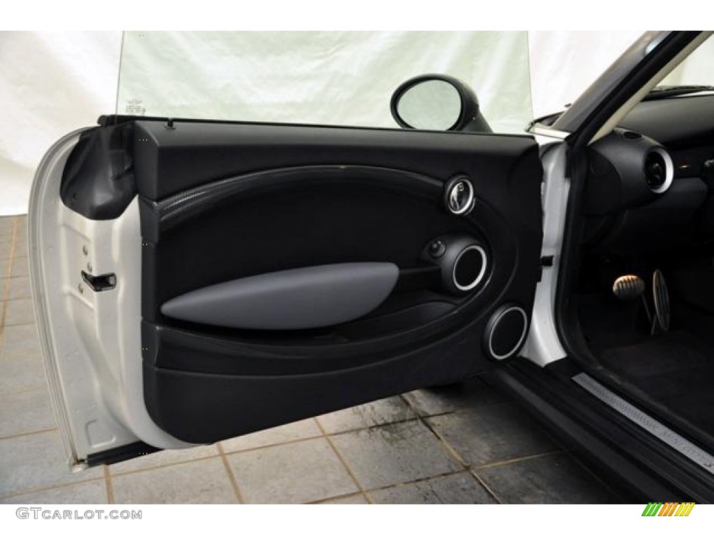 2011 Mini Cooper S Clubman Carbon Black Door Panel Photo #55851778