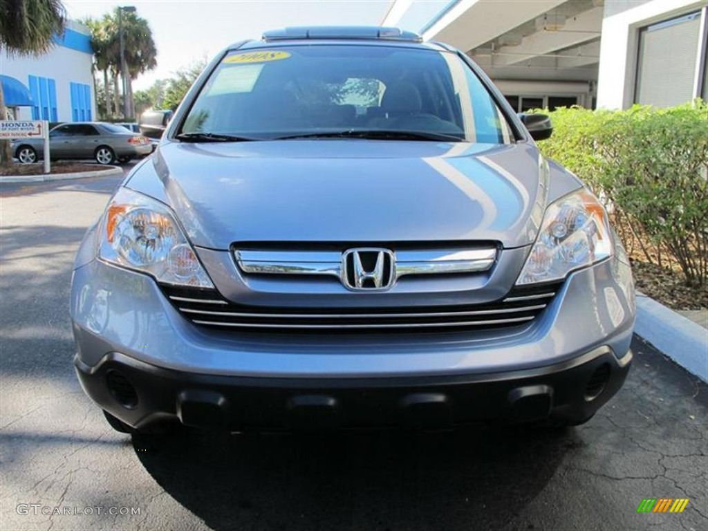 2008 CR-V EX - Glacier Blue Metallic / Gray photo #8