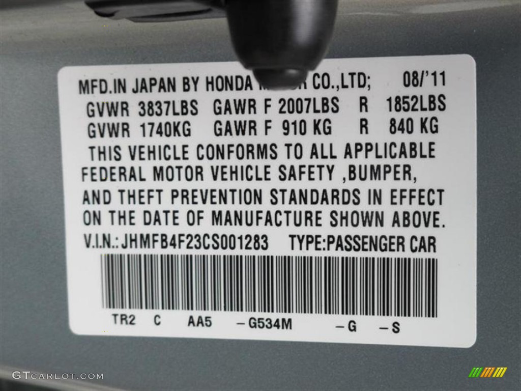 2012 Honda Civic Hybrid Sedan G534M Photo #55852642