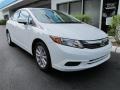 Taffeta White 2012 Honda Civic EX Sedan Exterior