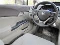 2012 Alabaster Silver Metallic Honda Civic LX Sedan  photo #5