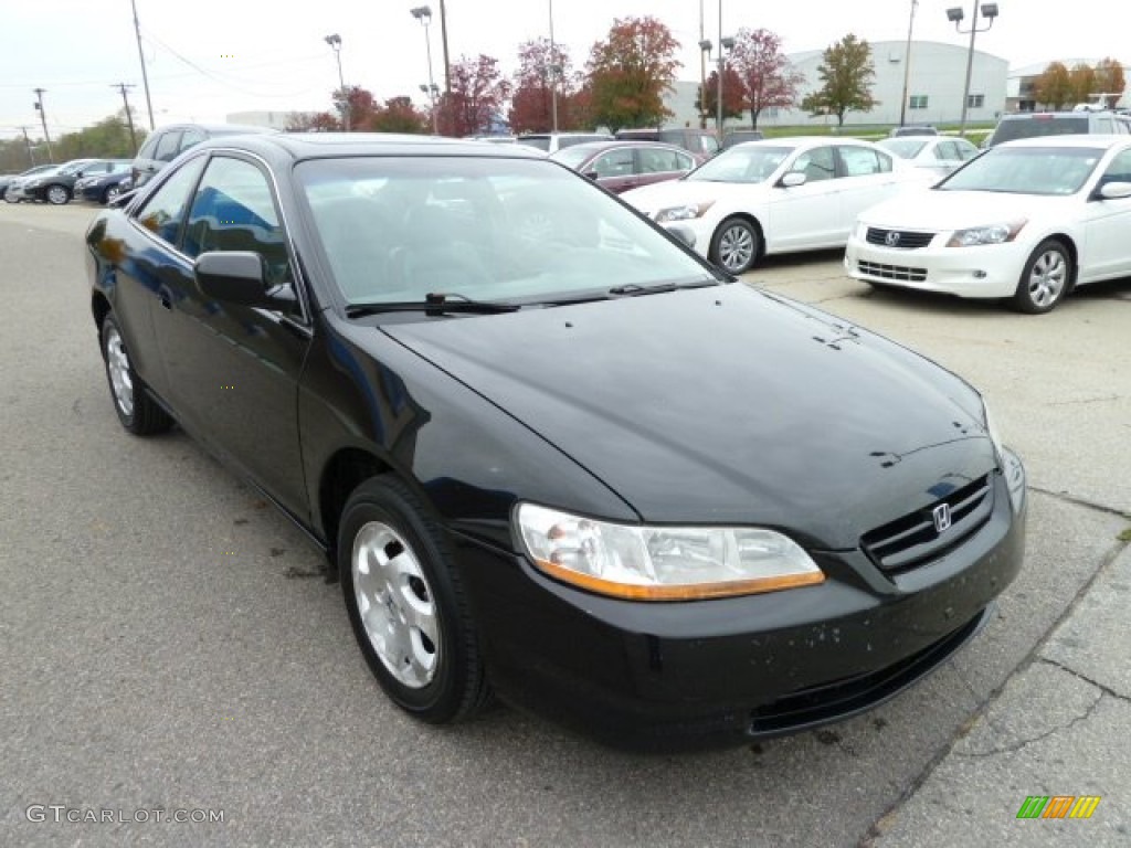 1999 Accord EX Coupe - Flamenco Black Pearl / Charcoal photo #7