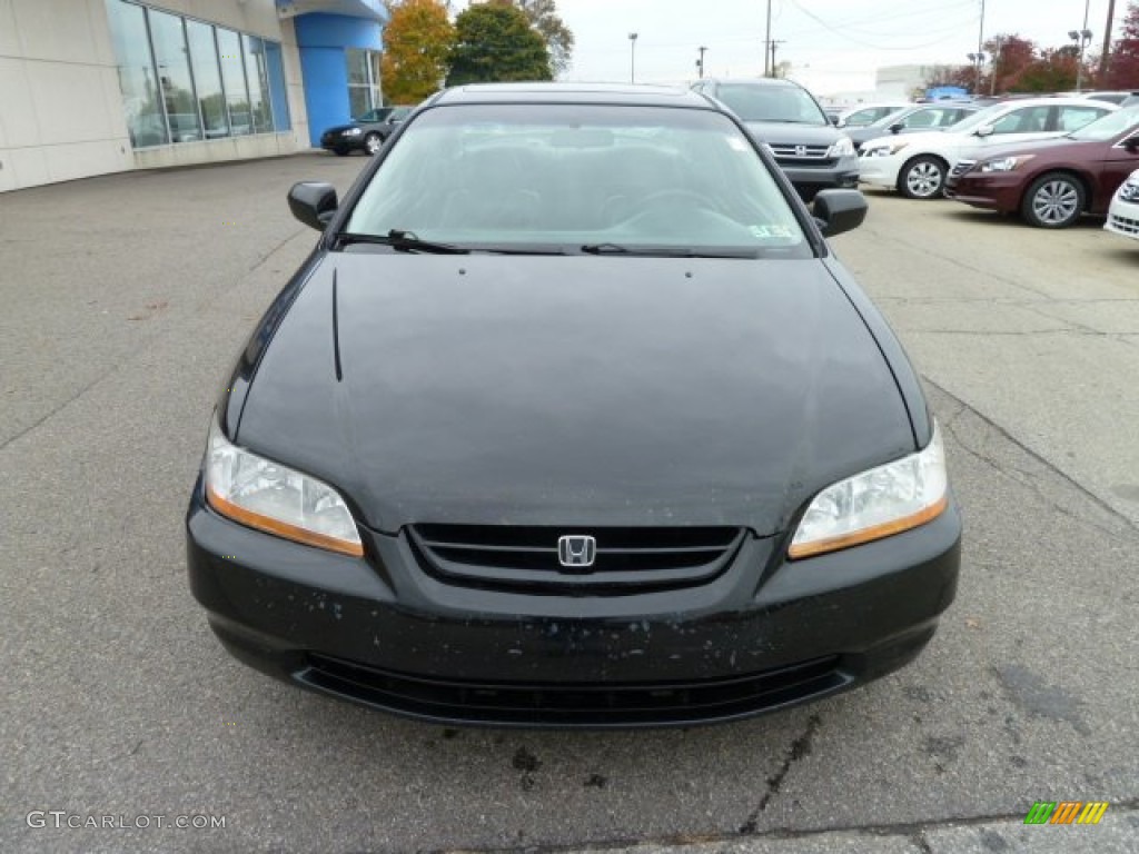 1999 Accord EX Coupe - Flamenco Black Pearl / Charcoal photo #8