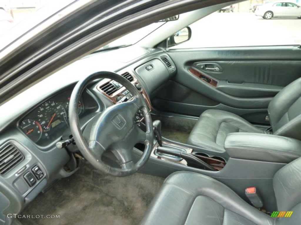 1999 Accord EX Coupe - Flamenco Black Pearl / Charcoal photo #14