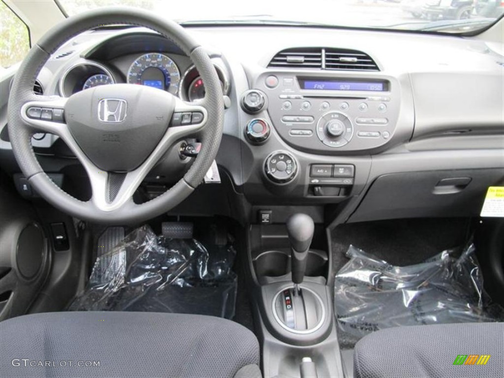 2012 Honda Fit Sport Black Dashboard Photo #55853347