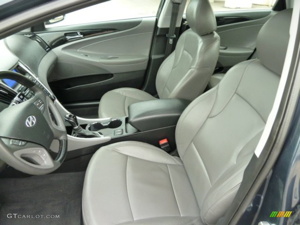 2011 Sonata Limited - Indigo Blue Pearl / Gray photo #10