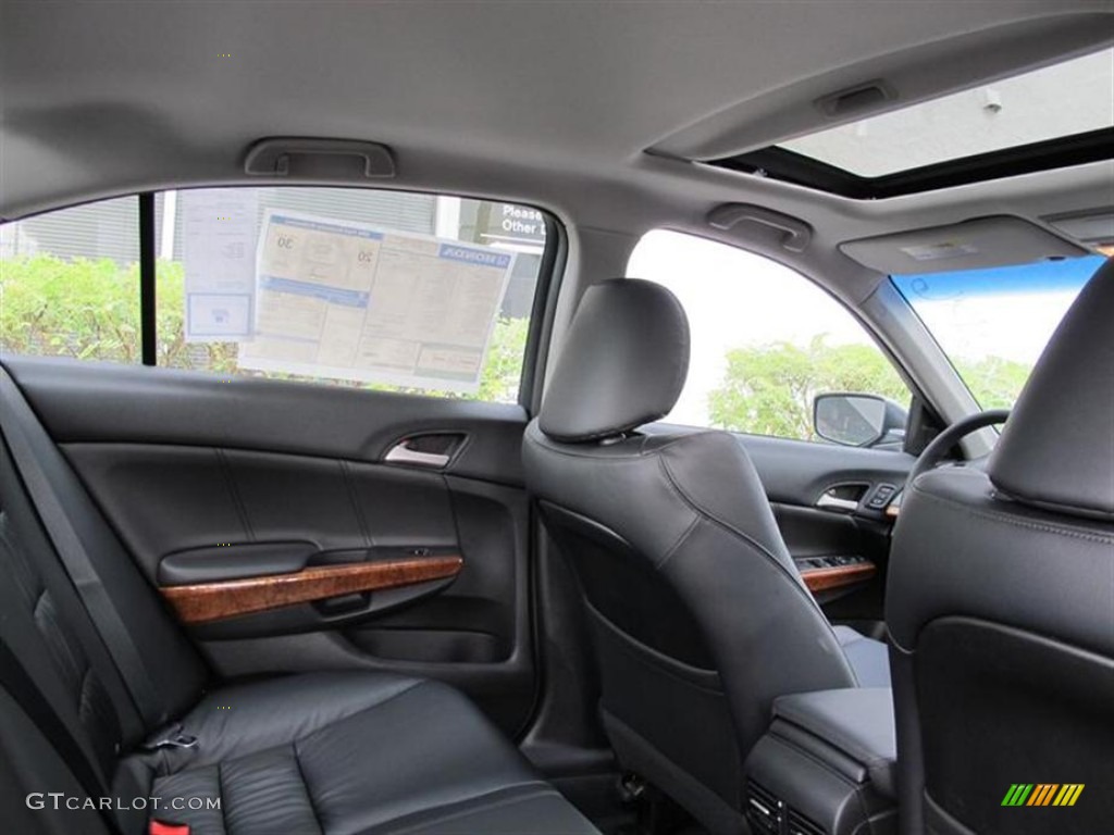 Black Interior 2012 Honda Accord Ex L V6 Sedan Photo