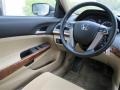 Ivory 2012 Honda Accord EX V6 Sedan Steering Wheel