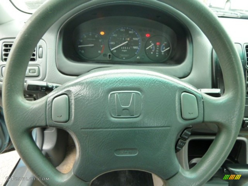 1999 Honda Civic LX Sedan Gray Steering Wheel Photo #55854493