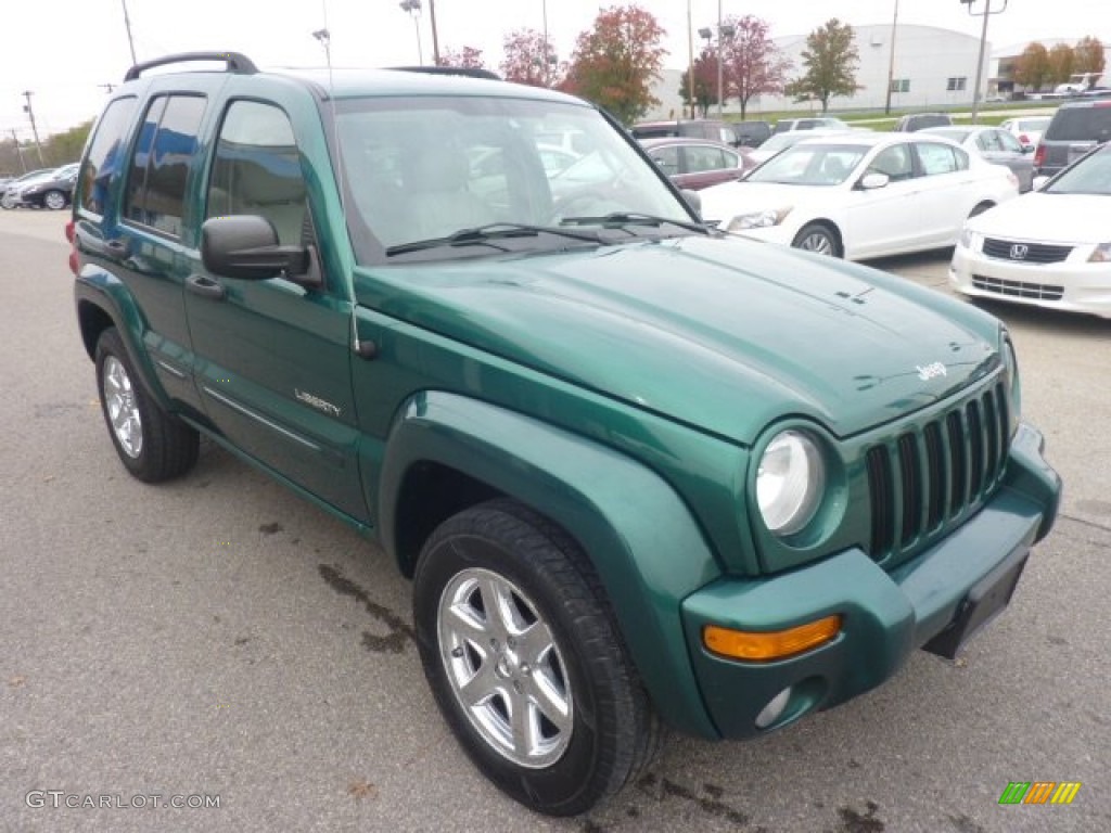 Timberline Green Pearl 2004 Jeep Liberty Limited 4x4 Exterior Photo #55854763
