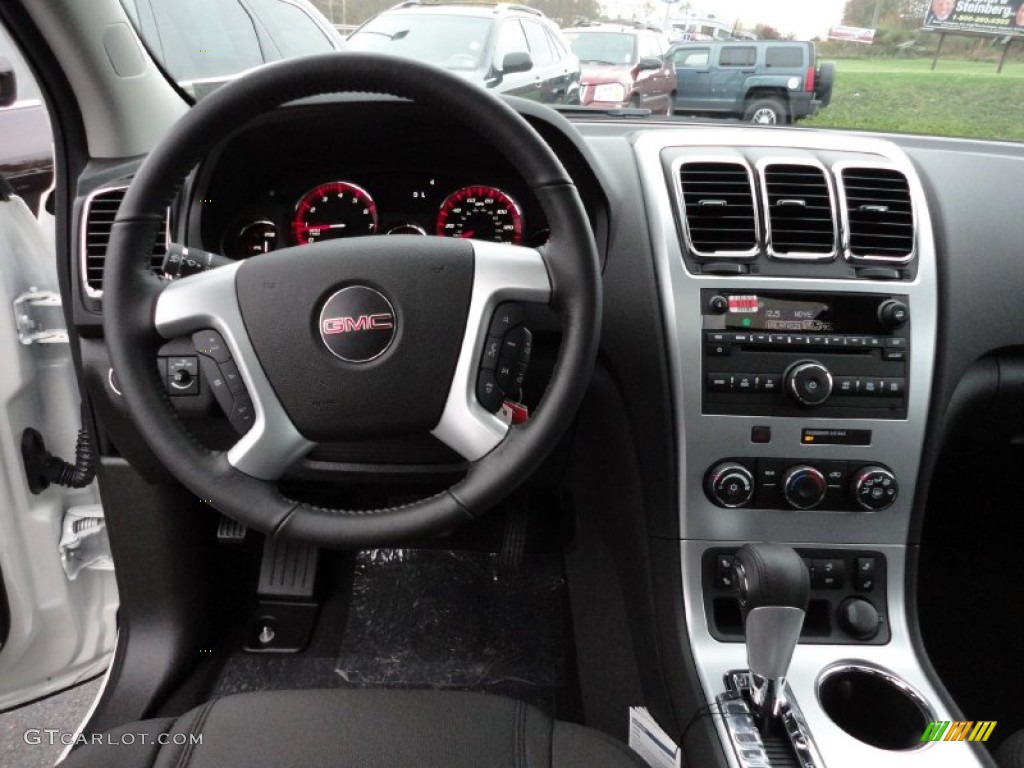 2012 GMC Acadia SLE AWD Ebony Dashboard Photo #55854935