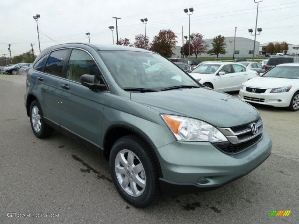 2011 CR-V SE 4WD - Opal Sage Metallic / Ivory photo #7