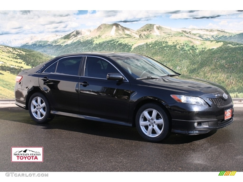 2009 Camry SE V6 - Black / Charcoal photo #1