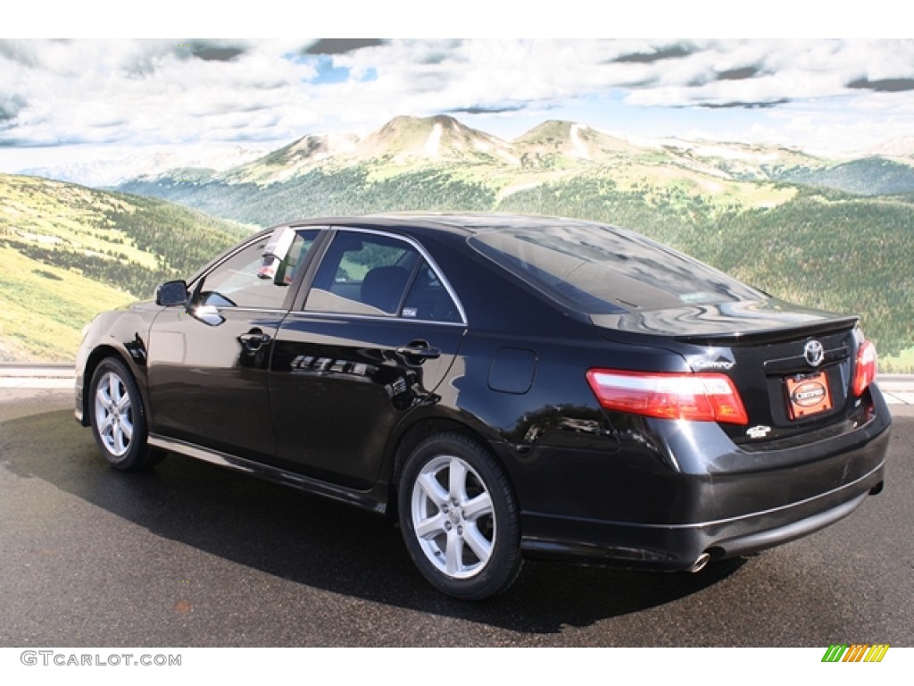 2009 Camry SE V6 - Black / Charcoal photo #2