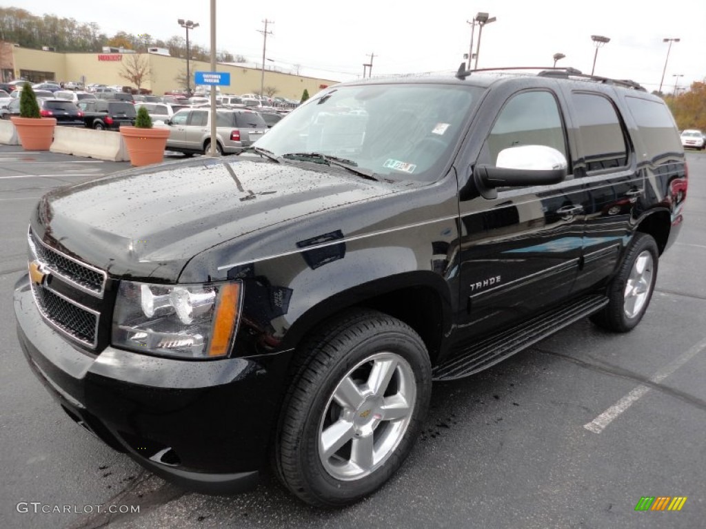 Black 2012 Chevrolet Tahoe LT 4x4 Exterior Photo #55855570