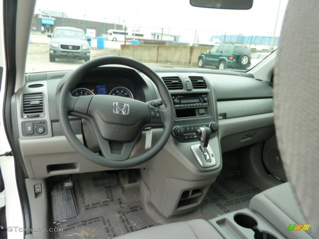 2011 CR-V LX 4WD - Taffeta White / Gray photo #12