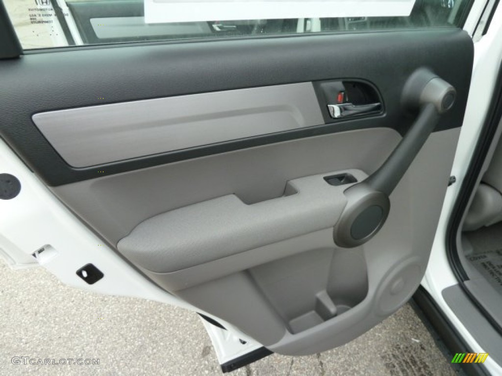 2011 CR-V LX 4WD - Taffeta White / Gray photo #13