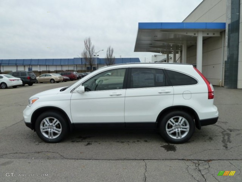 2011 CR-V EX-L 4WD - Taffeta White / Ivory photo #2