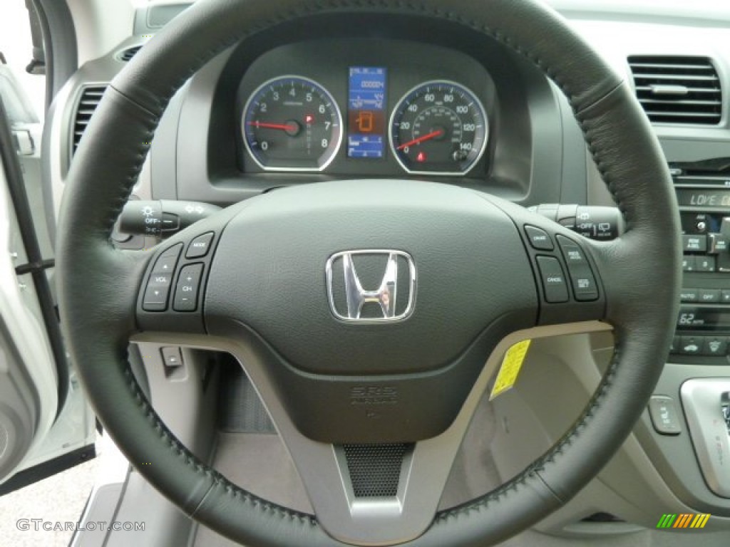 2011 Honda CR-V EX-L 4WD Ivory Steering Wheel Photo #55856164