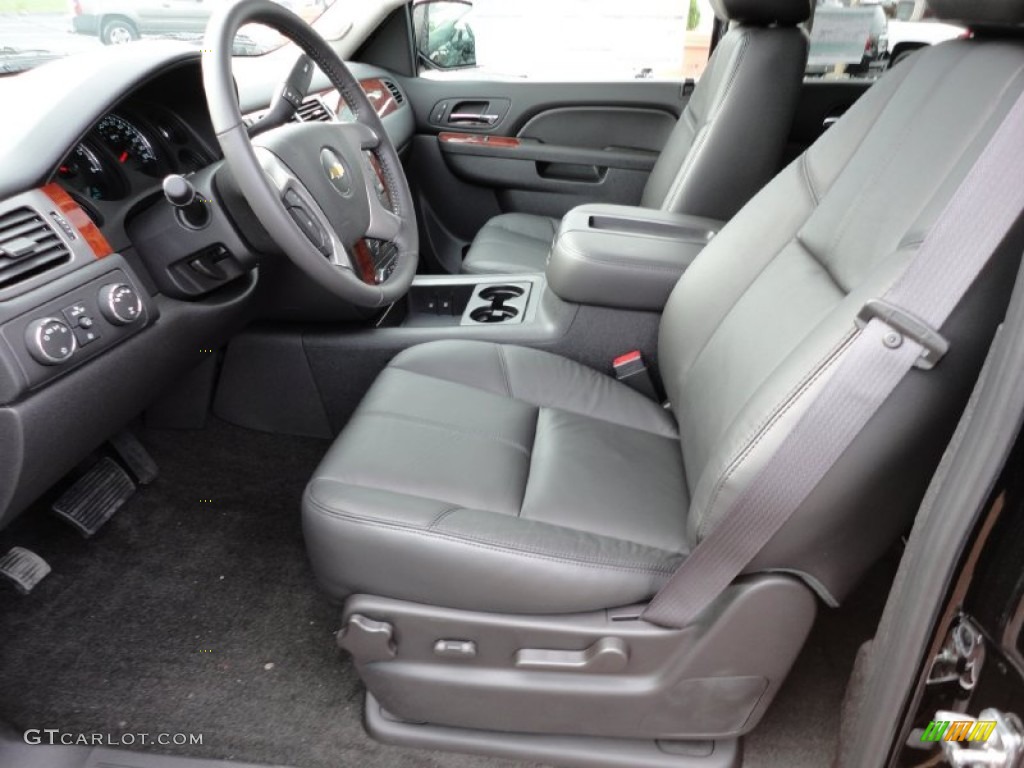 Ebony Interior 2012 Chevrolet Avalanche LT 4x4 Photo #55856362