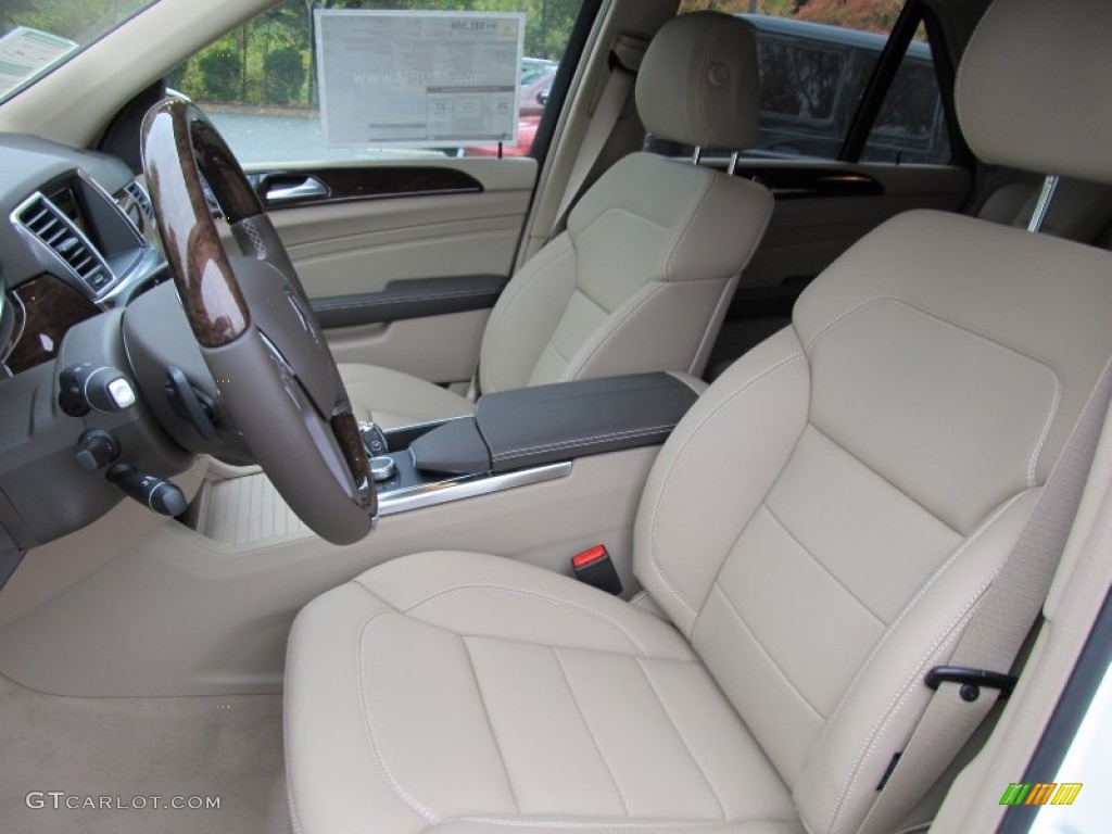 Almond Beige Interior 2012 Mercedes-Benz ML 350 BlueTEC 4Matic Photo #55856978