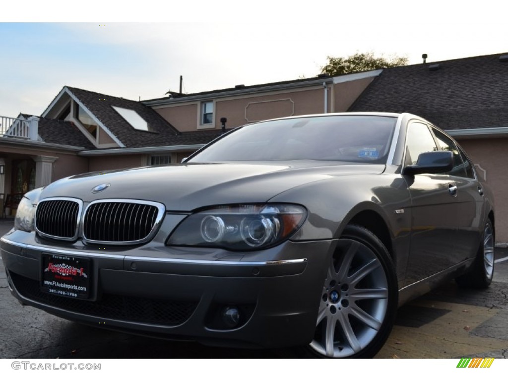 2006 7 Series 750Li Sedan - Titanium Grey Metallic / Basalt Grey/Flannel Grey photo #1