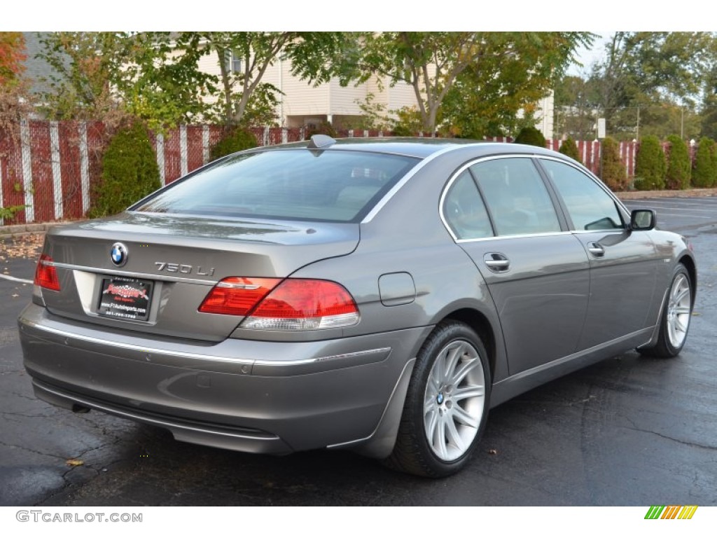 2006 7 Series 750Li Sedan - Titanium Grey Metallic / Basalt Grey/Flannel Grey photo #7
