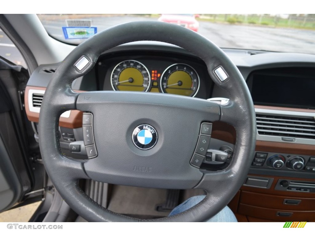 2006 7 Series 750Li Sedan - Titanium Grey Metallic / Basalt Grey/Flannel Grey photo #11