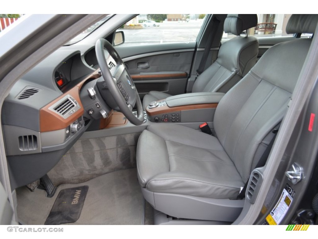 2006 7 Series 750Li Sedan - Titanium Grey Metallic / Basalt Grey/Flannel Grey photo #22