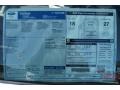2012 Ford Taurus SEL Window Sticker