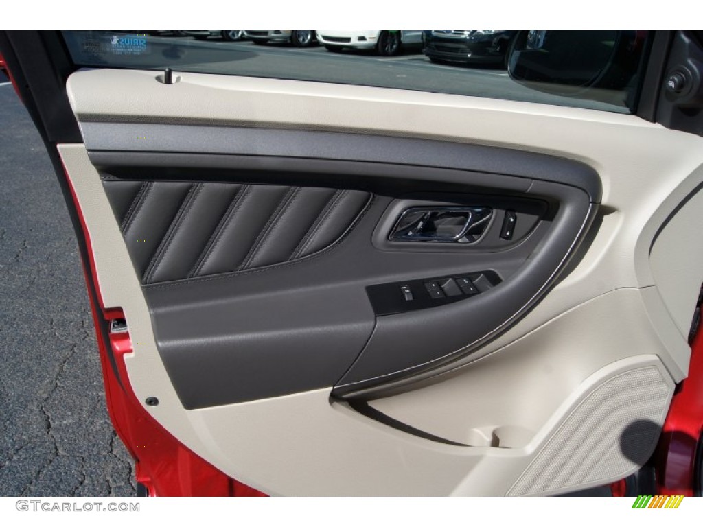 2012 Ford Taurus SEL Light Stone Door Panel Photo #55858391