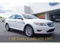 2012 White Platinum Tri-Coat Ford Taurus Limited  photo #1