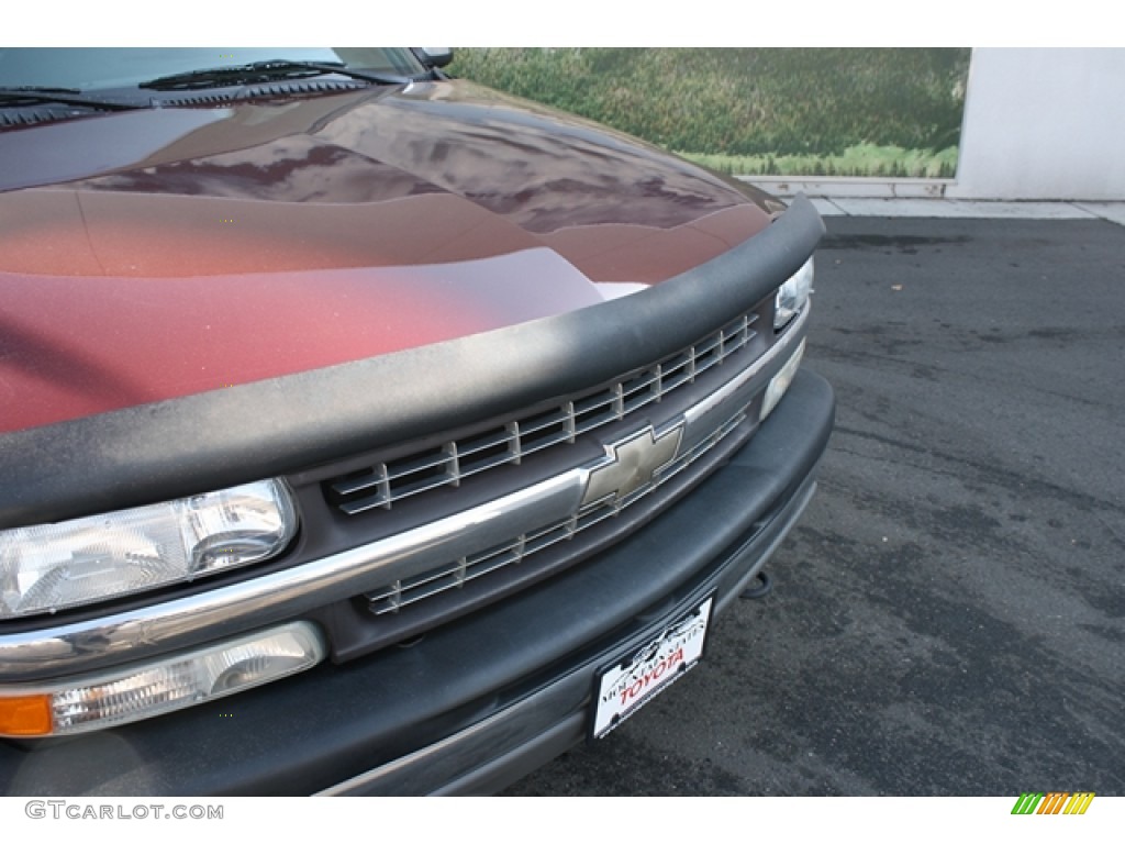 2001 Silverado 1500 LS Extended Cab - Dark Carmine Red Metallic / Graphite photo #23