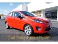 2012 Race Red Ford Fiesta SES Hatchback  photo #1