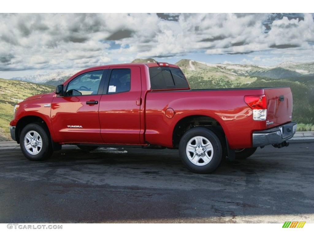 2012 Tundra Double Cab 4x4 - Barcelona Red Metallic / Graphite photo #3