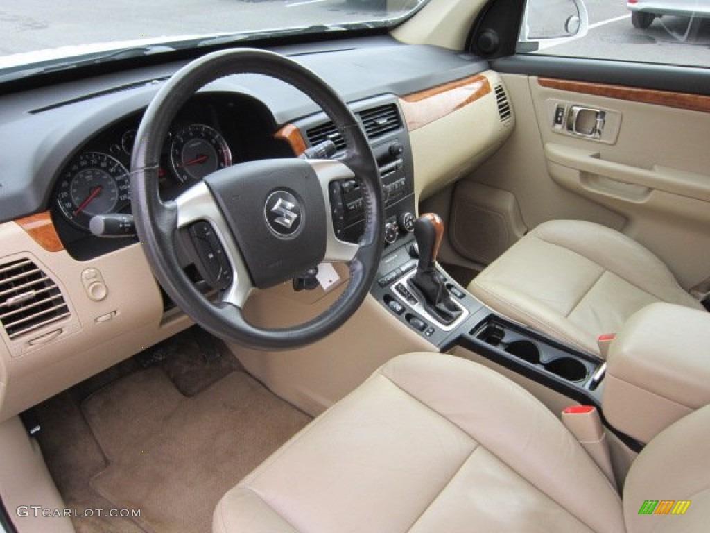 2007 XL7 Luxury AWD - Pearl White / Beige photo #15